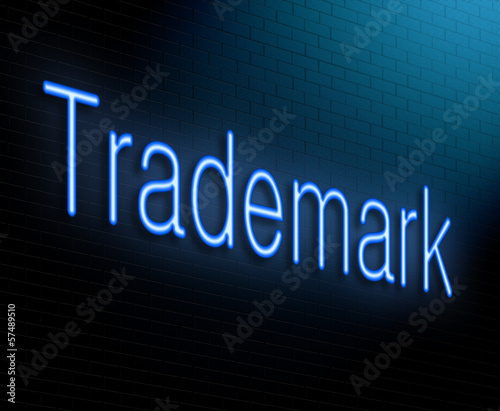 Illustration: Trademark concept. Trademark concept.