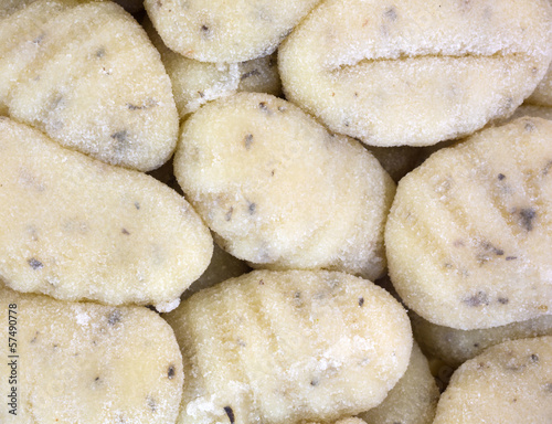 Photo: A very close view of potato gnocchi A very close view of potato gnocchi