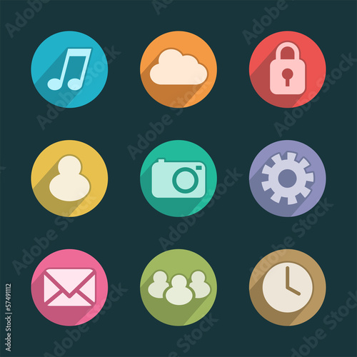 Vector: Iconos de aplicaciones para móvil Iconos de aplicaciones para móvil