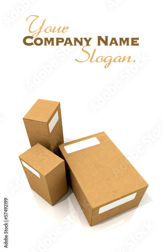 Illustration: Cardboard boxes Cardboard boxes