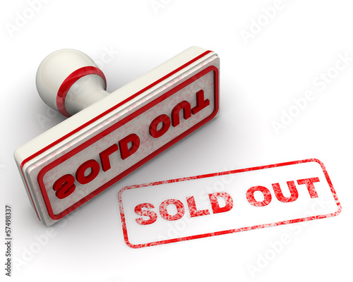 Illustration: Sold out. Печать и оттиск Sold out. Печать и оттиск