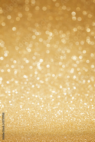 Photo: Golden glitter abstract background Golden glitter abstract background