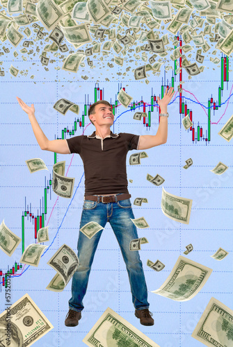 Photo: Happy trader. Happy trader.