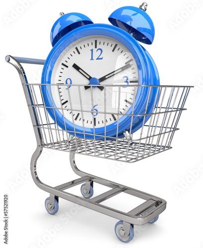 Illustration: beim shoppen Zeit sparen beim shoppen Zeit sparen