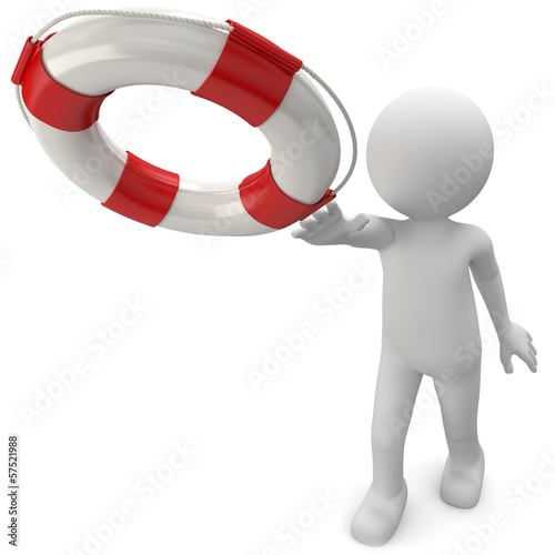 Illustration: Rettungsversuch Rettungsring werfen Rettungsversuch Rettungsring werfen