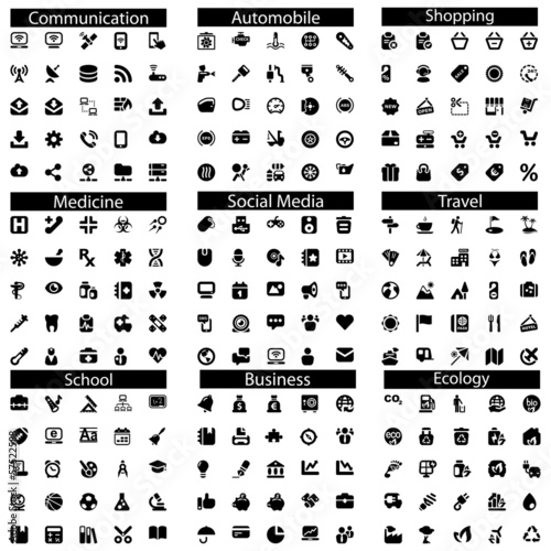 Vector: basic iconsets black basic iconsets black