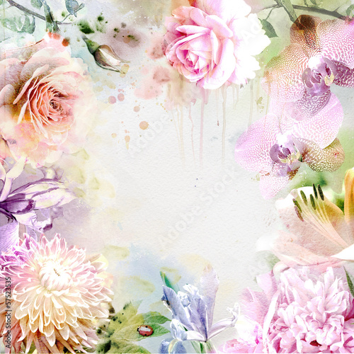 Watercolor flowers