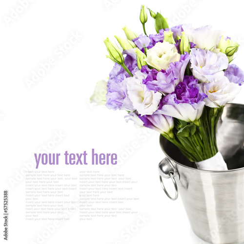 Photo: Beautiful eustoma flowers bouquet Beautiful eustoma flowers bouquet