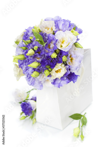 Photo: Beautiful eustoma flowers bouquet Beautiful eustoma flowers bouquet