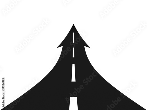 Illustration: Straße, Pfeilsymbol Straße, Pfeilsymbol