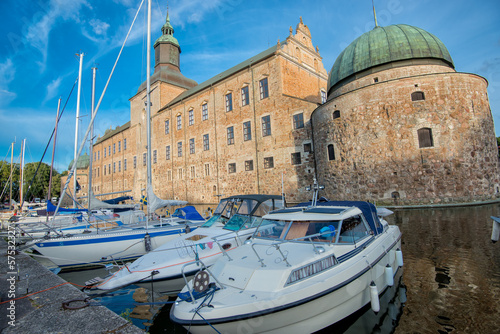 Photo: A summer evening at Vadstena Castle in Ostergotland, Sweden. A summer evening at Vadstena Castle in Ostergotland, Sweden.