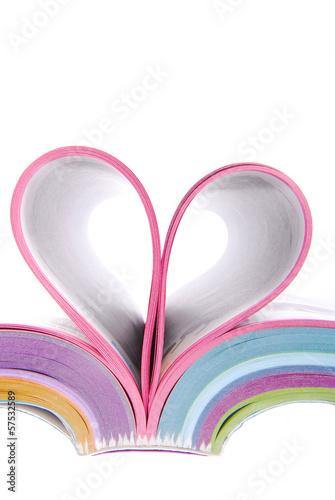 Photo: catalogue folded heart catalogue folded heart