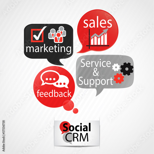 Vector: speech bubbles : social crm template speech bubbles : social crm template