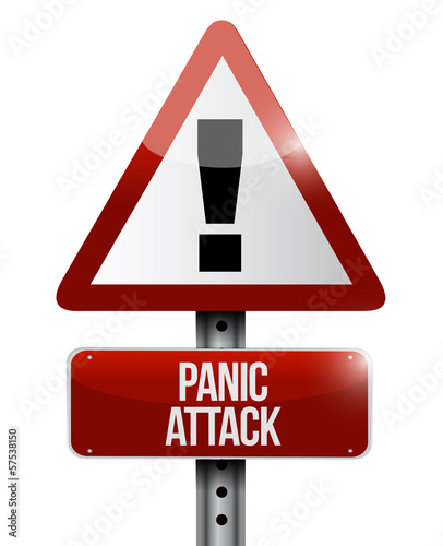 Illustration: panic attack road sign illustration design panic attack road sign illustration design