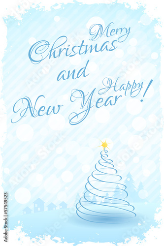 Vector: Grungy Happy New Year Card Grungy Happy New Year Card