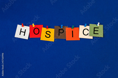 Photo: Hospice - sign for medical fitness and health care Hospice - sign for medical fitness and health care