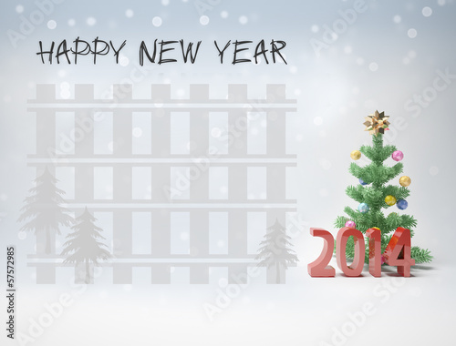 Illustration: Happy new year 2014 cards f Happy new year 2014 cards f