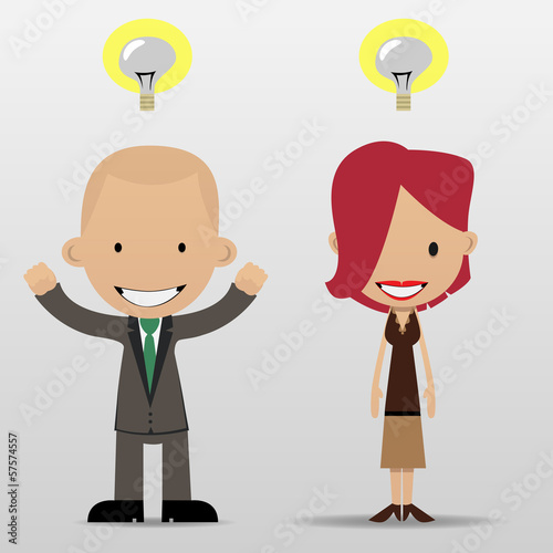 Vector: Group cartoon business people Group cartoon business people