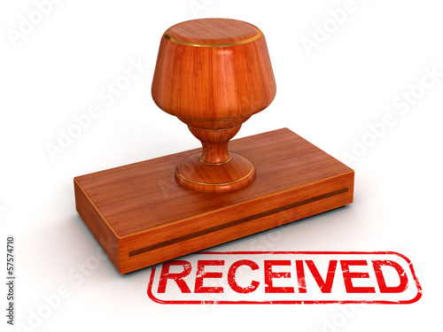 Illustration: Rubber Stamp Received Rubber Stamp Received