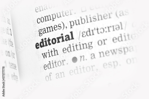Photo: Editorial Dictionary Definition Editorial Dictionary Definition