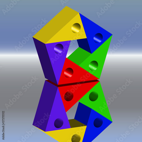 Vector: Farbfuenfeck Farbfuenfeck