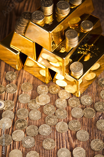 Photo: Stack of gold bars Stack of gold bars