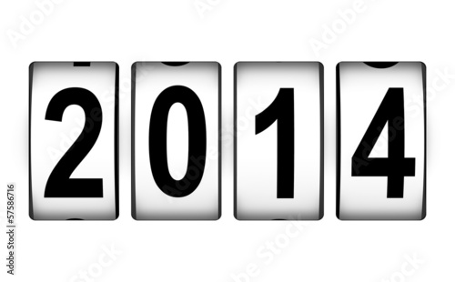 Illustration: New Year 2014 concept New Year 2014 concept