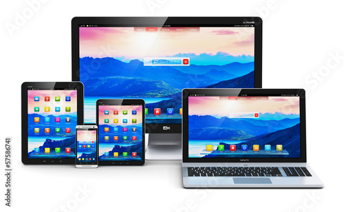 Illustration: Modern computer devices Modern computer devices