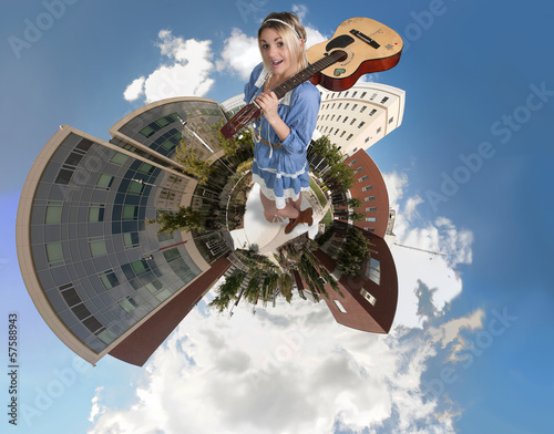 Photo: Woman with Guitar Woman with Guitar