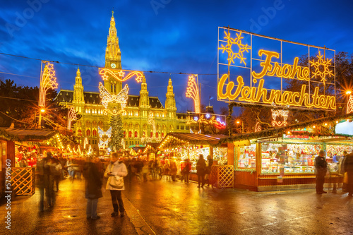 Photo: Christmas market in Vienna Christmas market in Vienna