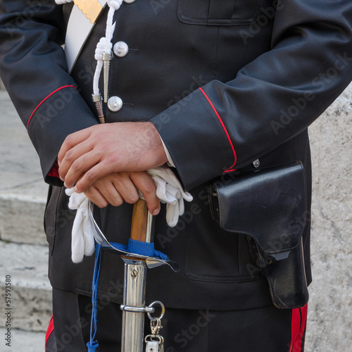 Photo: Carabiniere in divisa Carabiniere in divisa