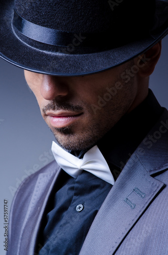 Photo: Businessman in old style hat Businessman in old style hat