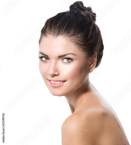 Photo: Beauty Portrait. Beautiful Spa Girl Face. Perfect Fresh Skin Beauty Portrait. Beautiful Spa Girl Face. Perfect Fresh Skin