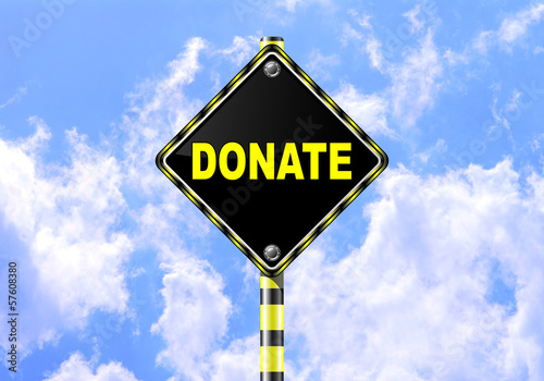 Illustration: DONATE ROAD SIGN DONATE ROAD SIGN