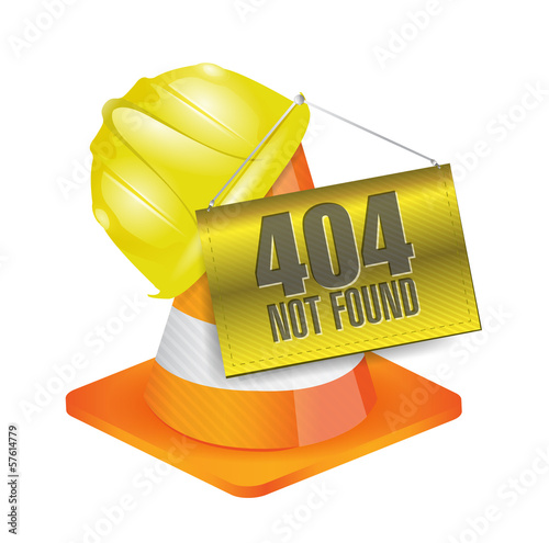 Illustration: 404 not found construction concept illustration 404 not found construction concept illustration