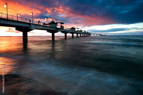 Photo: Pier in Sunset Pier in Sunset