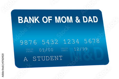 Illustration: Bank of Mom and Dad Credit Card Family Finances Bank of Mom and Dad Credit Card Family Finances