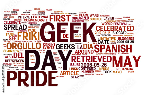Illustration: Geek Day related concepts Geek Day related concepts