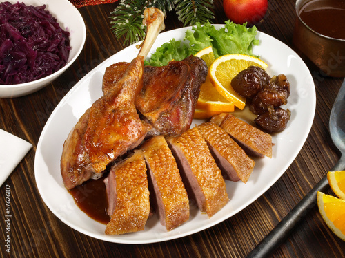 Photo: Weihnachtsgans mit Rotkohl Weihnachtsgans mit Rotkohl