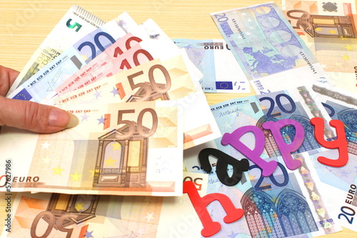 Photo: euro con slogan euro con slogan