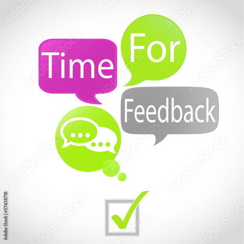 Vector: bulles vert fuchsia : time for feedback (anglais) bulles vert fuchsia : time for feedback (anglais)