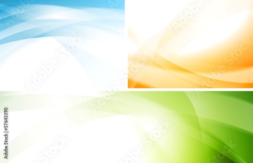 Vector: Wavy vector backgrounds set Wavy vector backgrounds set