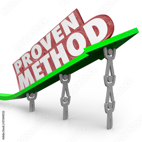 Illustration: Proven Method Process Procedure Team Lifting Arrow Proven Method Process Procedure Team Lifting Arrow