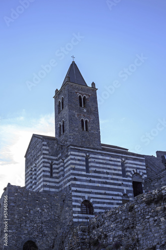 Photo: Church of St. Lawrence (circa 1582). Portovenere, Italy Church of St. Lawrence (circa 1582). Portovenere, Italy