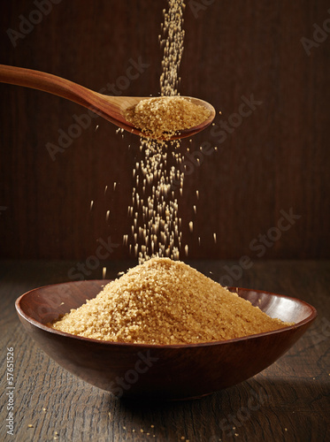 Photo: brown sugar in a bowl brown sugar in a bowl