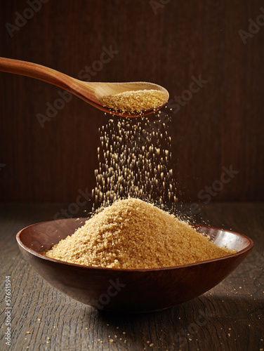 Photo: brown sugar in a bowl brown sugar in a bowl