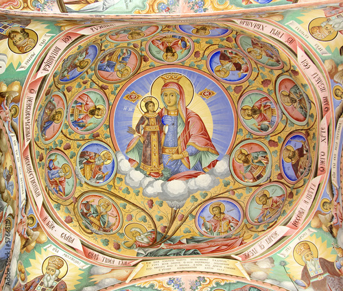 Fresco In Rila Monastery, Bulgaria