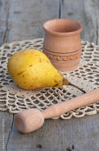 Photo: wood mortar wood mortar