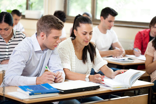 Photo: students studying together students studying together