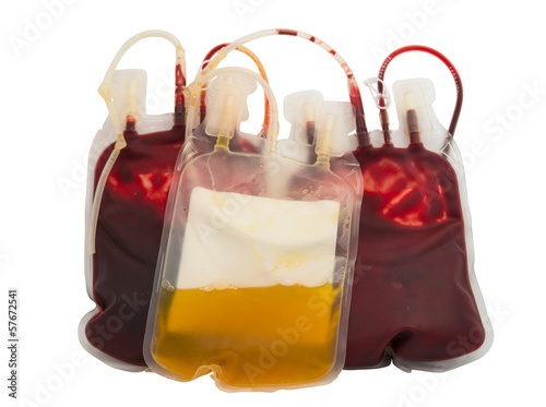 Photo: bag of blood isolated bag of blood isolated